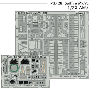 ED73728 Eduard 1/72 Supermarine Spitfire Mk.Vc (Airfix kits)