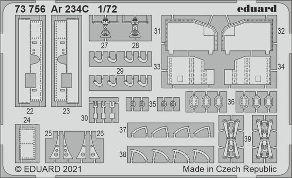 ED73756 Eduard 1/72 Arado Ar-234C 1/72 (Dragon and Hobby 2000 kits)