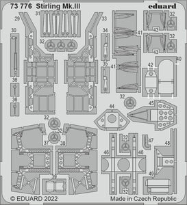 Eduard ED73776 Short Stirling Mk.III 1/72 (designed to be used with Italeri kits)