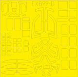 EDEX699 Eduard 1/48Heinkel He-111Z 'Zwilling' TFace (interior and exterior canopy masks)  (ICM kits)