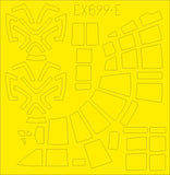 EDEX699 Eduard 1/48Heinkel He-111Z 'Zwilling' TFace (interior and exterior canopy masks)  (ICM kits)