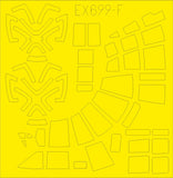 EDEX699 Eduard 1/48Heinkel He-111Z 'Zwilling' TFace (interior and exterior canopy masks)  (ICM kits)
