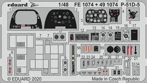 EDFE1074 Eduard 1/48 P-51D-5  (Airfix)