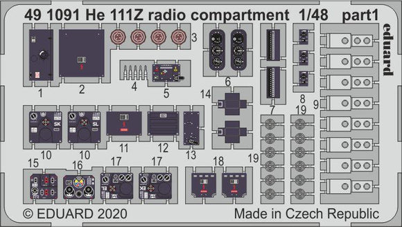ED491091 Eduard 1/48 He 111Z radio compartment ICM