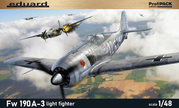 Eduard kits EDK82141 1/48  Focke-Wulf Fw-190A-3 light fighter ProfiPACK edition kit