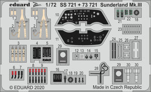 EDSS721 Eduard 1/72 Sunderland Mk.III cockpit