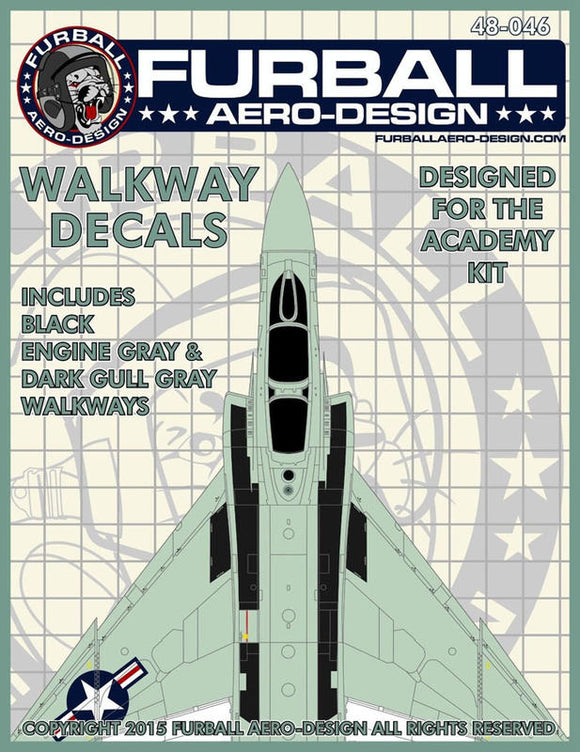 FBD48-046 Furball Aero Design 1/48 F4 Phantom walkway decals (Academy)