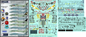 FBDS4825 1/48 "Colors and Markings of US Navy Tomcats". F/D&S-4825 features options to build ten late model F-14As. 2 complete models can be built with the stencils provided.