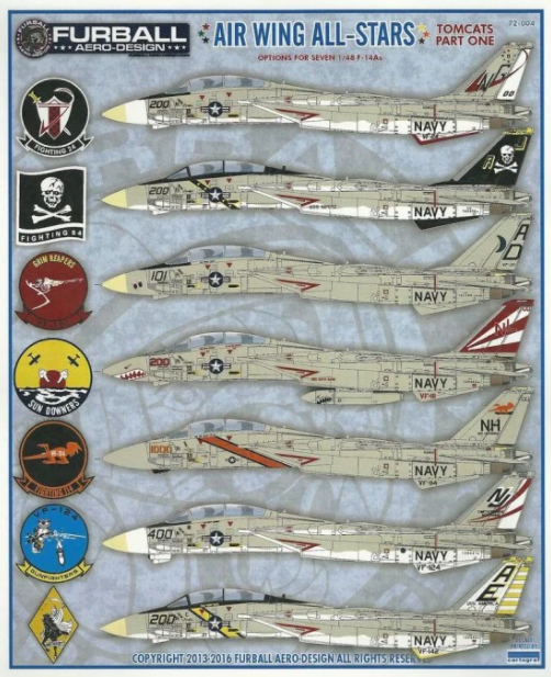FD-72004 Furball Aero Design 1/72 Air Wing All Stars  Tomcats Pt I