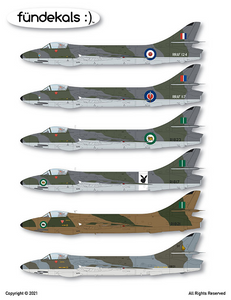 FD48028 Fundekals 1/48 High Veld Hunters Rhodesian Air Force