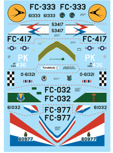FD72002 Fundekals 1/72 F-102's Part 2