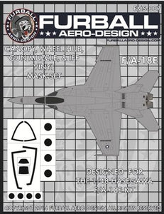 FMS-007 Furball Aero Design 1/48 Boeing F/A-18E Super Hornet Vinyl Mask Set  (Hasegawa kits)