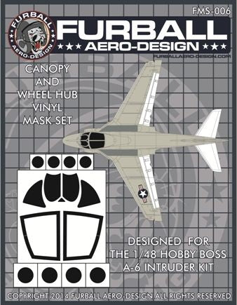 FMS-006 Furball Aero Design 1/48 Grumman A-6 Intruder Vinyl Mask Set (Hobby Boss kits)[A-6A A-6E]