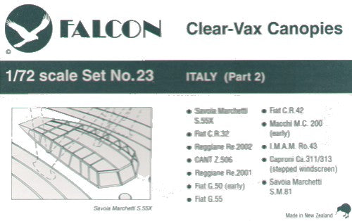 FNCV2372 Falcon 1/72 Italy part 2.(Clear VAX Canpoys)