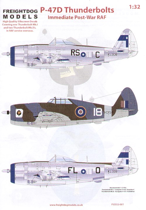 FSD32001 Freightdog Models 1/32 P-47 Thunderbolst Immediate Post-War RAF