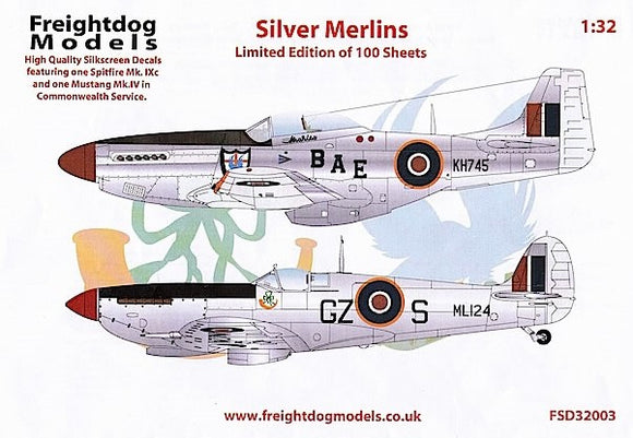 FSD32003 Freightdog Models 1/32 Silver Merlins (limited edition)