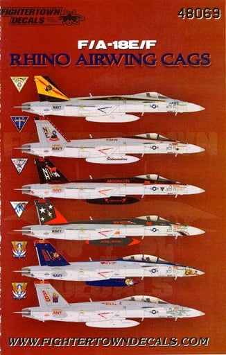 FTD48069 Fightertown Decals 1/48 F/A-18E/F Rhino Airwing Cags