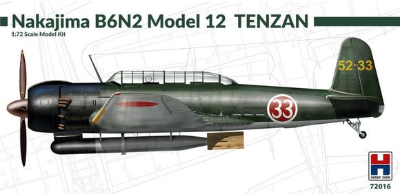 H2K72016 Hobby 2000 1/72 Nakajima B6N2 Model 12 Tenzan
