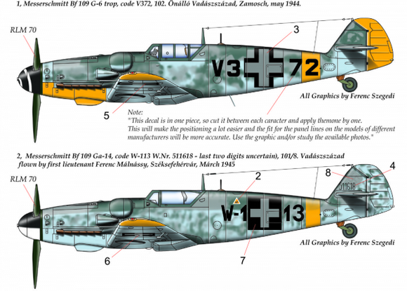 HUN32055 HAD Models 1/32 Messerschmitt Bf-109G-6/Bf-10G-14
