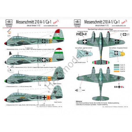 HUN72153 HAD Models 1/72 Messerschmitt Bf-110D-3 