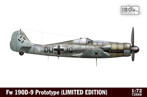 IBG Models IBG72558 1/72 Focke-Wulf Fw-190D-9 Prototype (LIMITED EDITION, will include additional 3d printed parts)