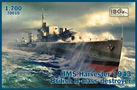 IBG70010 IBG 1/700 HMS Harvester 1943 British H-class destroyer