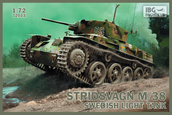 IBG72033 IBG Models 1/72 Stridsvagn M/38 Swedish light tank