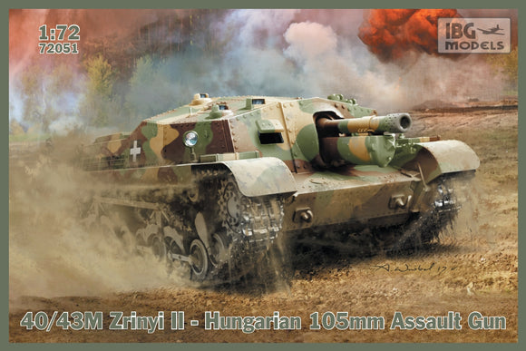 IBG72051 IBG Models 1/72 40/43M Zrinyi II - Hungarian 105mm Assault Gun