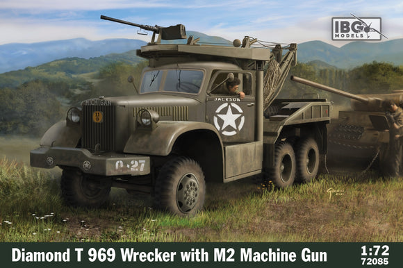 IBG72085 IBG 1/72 Diamond T 969 Wrecker with M2 Machine gun and bonus PE set