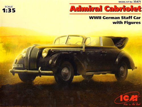 ICM35471 ICM 1/35 Admiral Cabriolet WWII German Staff Car with Figures