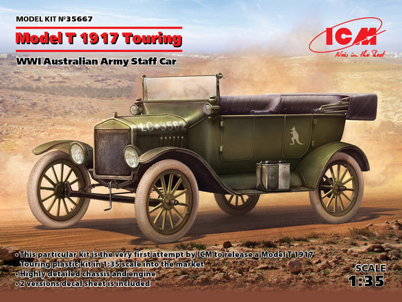 ICM35667 ICM 1/35 Model T 1917 Touring, WWI Australian Army Staff Car