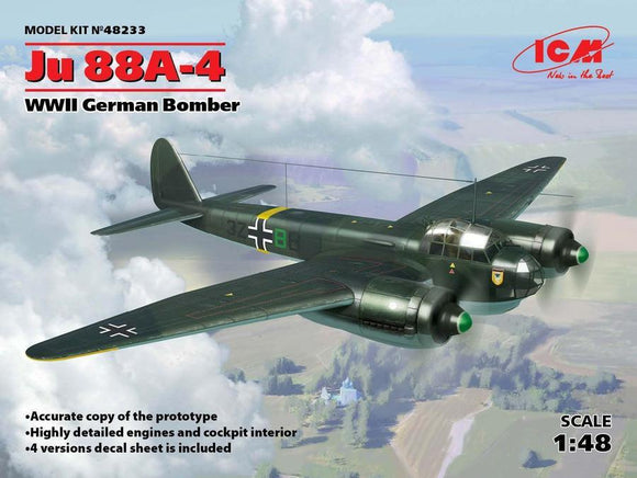 ICM48233 ICM 1/48 Ju 88A-4  WWII German Bomber