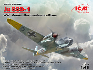 ICM48240 ICM 1/48 Junkers Ju-88D-1 WWII German Reconnaissance Plane