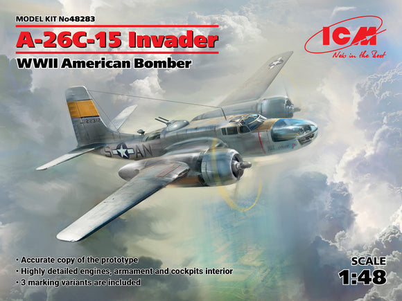 ICM48283 ICM 1/48  Douglas A-26С-15 Invader, WWII American Bomber