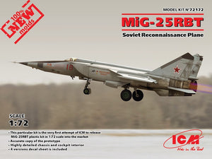 ICM72172 ICM 1/72 Mikoyan MiG-25RBT Soviet Reconnaissance Plane