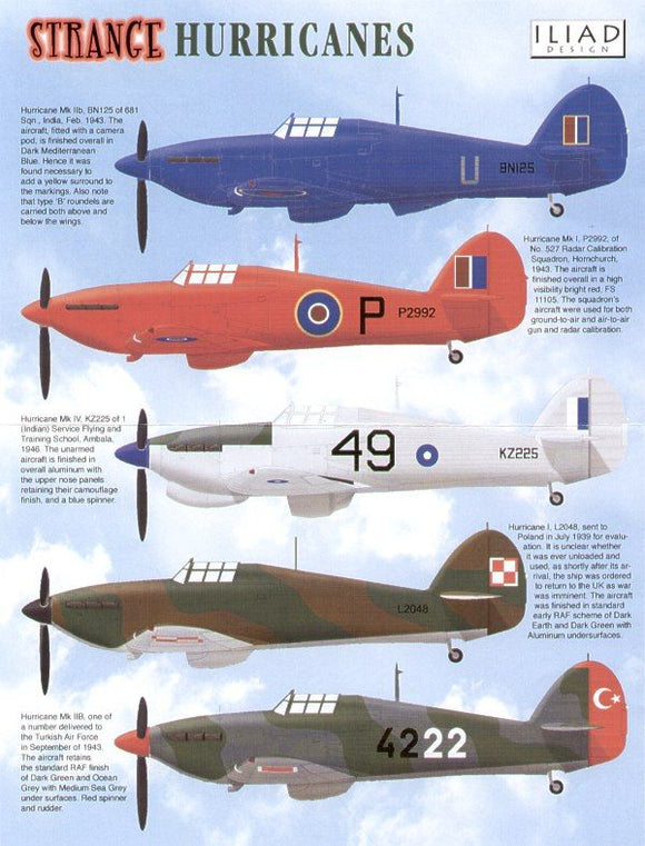 ILD48015 Iliad Design 1/48 Strange Hawker Hurricanes (5)