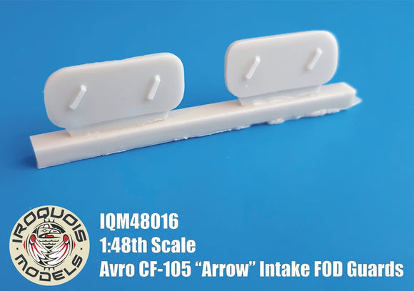 IQM48016 Iroquois Models 1/48 Avro-Canada CF-105 Avro Arrow Intake FOD guards ( Hobbycraft (HC1659 only) kits)