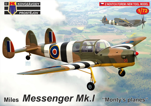 Kovozavody Prostejov KPM72318 1/72 Miles Messenger Mk.I 'Monty's Planes' new tool (not a Pavla kit)