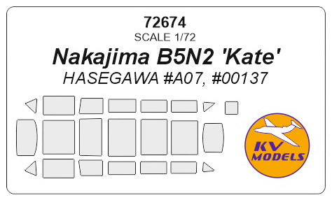 KV Models KV72674 1/72 Nakajima B5N2 'Kate'