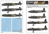 KW172204 Kits-World 1/72 Grey Lettering for RAF early-war Bomber Letters & Numbers Plus Red Letters & Numbers for serials