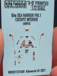 KW3D1721030 1/72 BAe Sea Harrier FRS.1 3D Full colour Instrument Panels (designed to be used with Airfix kits)