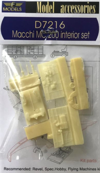 LFD7216 LF Models 1/72 Macchi MC.200 interior  set