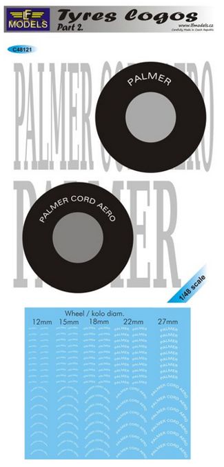 LFMC48121 LF Models 1/48 Tyre manufacturer logo's s logos - Part II. Palmer and Palmer Cord Aero