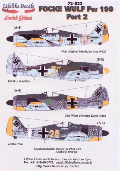 LL72022 Lifelike 1/72 Focke-Wulf Fw-190 Part 2 (4)