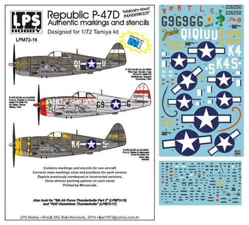 LPM7216 LPS 1/72 Republic P-47D 