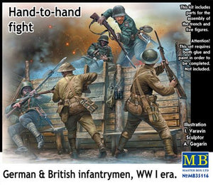 MAS35166 Master Box 1/35 Hand to Hand Fight, German and British Infantrymen, WWI
