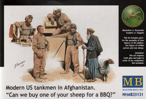 MAS35131 Master Box 1/35 Modern U.S. Tankmen in Afghanistan 'Sheep for the BBQ?'