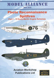 ML48131 Model Alliance 1/48 Photo Reconnaissance Merlin engine Supermarine Spitfire Part 1.