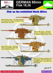 MNFD35009 ROP o.s. 1/35 Flack on the Battlefield North Africa