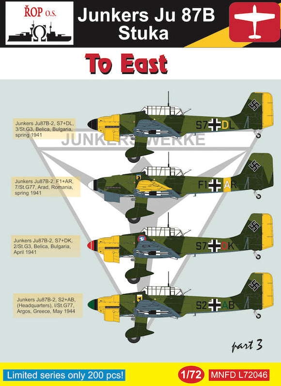 MNFDL72046 ROP o.s. 1/72 Junkers Ju-87B 'Stuka' - to East Part 3